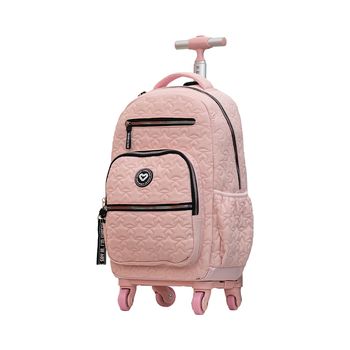 Mochila-Carrinho-Rosa-Kids-Matelasse-Estrela-|-Seanite-Tamanho--UN---Cor--ROSA-0